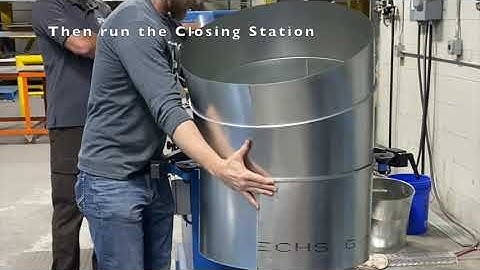 Making a large Standing Seam Elbow with Spiral Helix Combi T Gorelocker