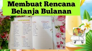 Membuat Rencana Belanja Bulanan