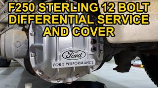 Ford Super Duty Sterling 10.5 Differential Fluid Change and Ford Performance Cover Installation