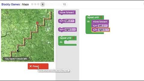 Blockly Maze Level 4 Solution