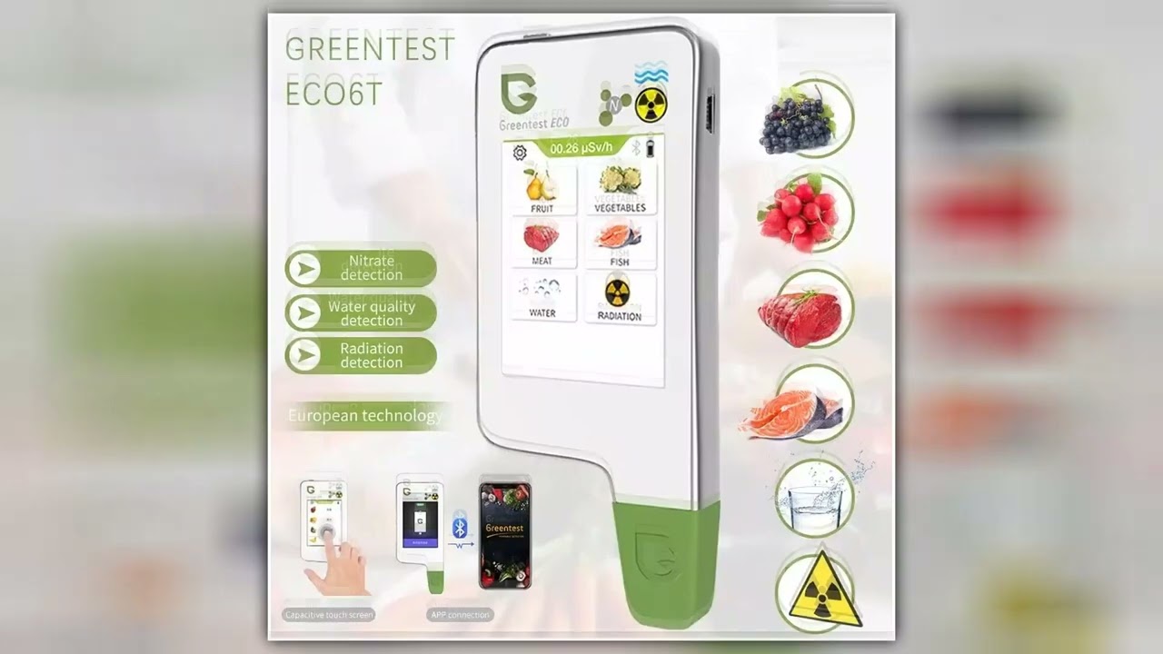 Greentest ECO6 Food Safety Detector Nitrate Tester Fruit Vegetable Meat Health Analyzer Radiation W