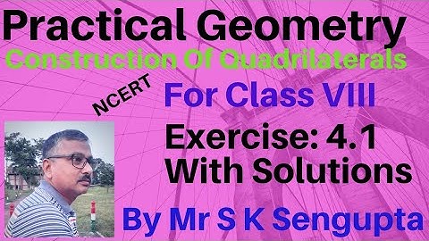 Practical Geometry for Class 8  By Mr S K Sengupta