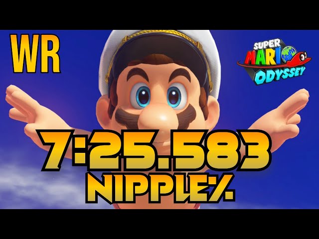Super Mario eye-tracker nipple% speedrun sees r reset every time  they look at the plumber