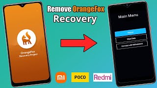 Remove OrangeFox Custom Recovery Without Pc | How To Install STOCK Recovery (Xiaomi , Redmi , Poco)