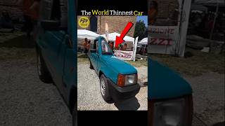 The World's Thinnest Car 🤯 🔥 #short