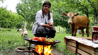 Nənə Sacda Üç-Bacı Dolması Hazırladı-Azərbaycan mətbəxi