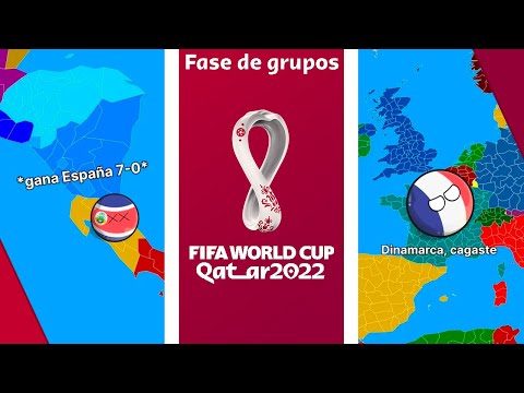 Resumen fase de grupos | mundial de Qatar Coutryballs #countryballs #humor #gracioso #mundial