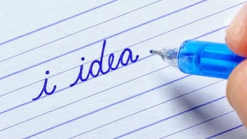 How to write English writing small letter “i” | Cursive handwriting practice | Lowercase | alphabet