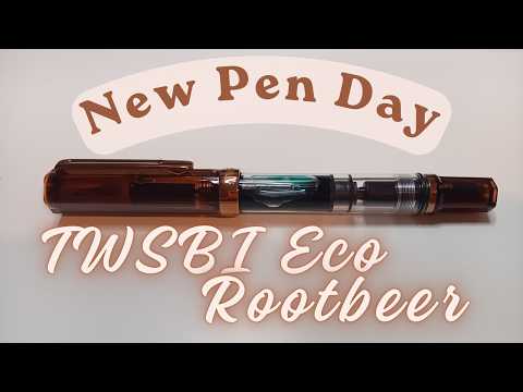 New Pen Day: TWSBI Rootbeer! | The Pen Diary (shimmer ink menu)