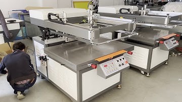 Semi auto flat screen printing machine in stock , 60x90cm, 70x100cm printing size