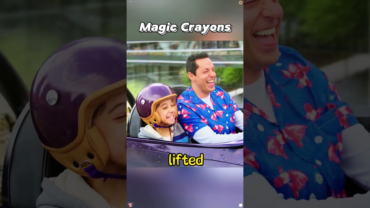 A man has a magic crayon and can draw anything he wants. 