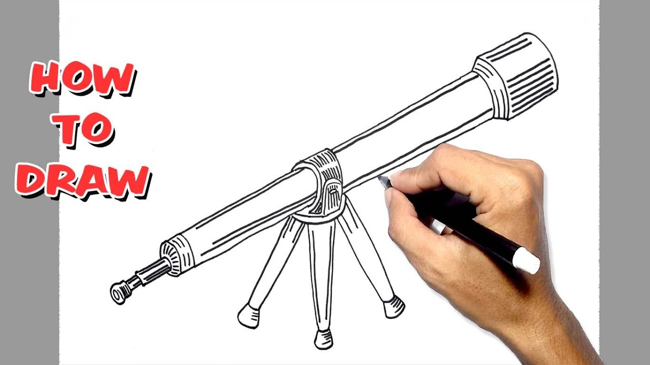 telescope vector sketch 7312483 Vector Art at Vecteezy