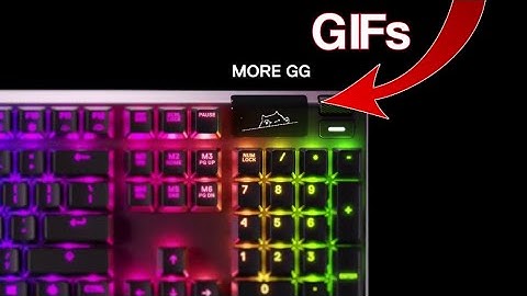 APEX PRO OLED SCREEN (How to add GIFs and Images on OLED Screen)