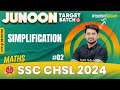 Ssc chsl 2024  ssc chsl maths  simplification class 2  ssc chsl 2024 preparation  ravinder sir