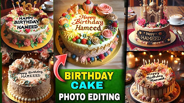 How To Create 3D Ai Birthday Name Image | Trending birthday Name Video Editing | Bing Image Creator