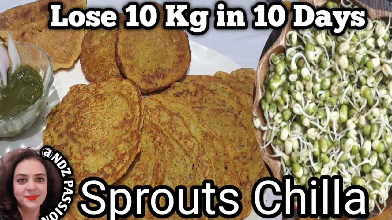 Sprouts Chilla Recipe 4k Healthy Breakfast Recipe for weight loss