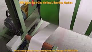 HTD Velcro Tape Glue Melting & Boarding Machine Ser #008152