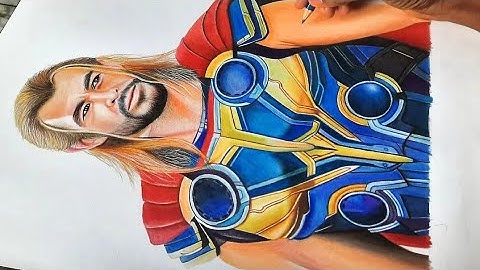 Drawing Thor - Chris Hemsworth | Time-lapse