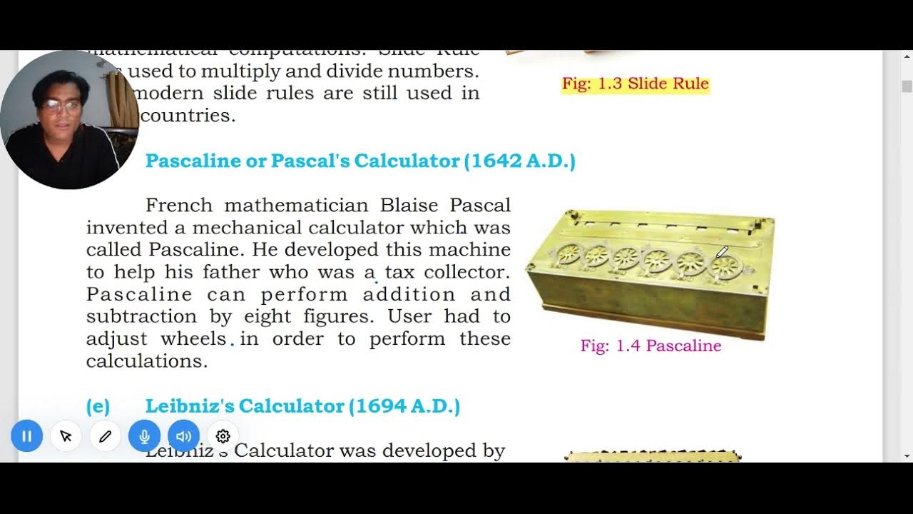 Pascal Calculator, Chapter1, Class 9th, Topic6 YouTube