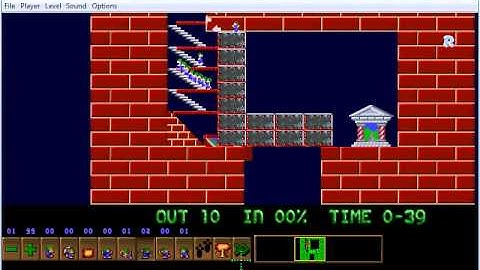 lemmings custom level - to prevent backroutes...