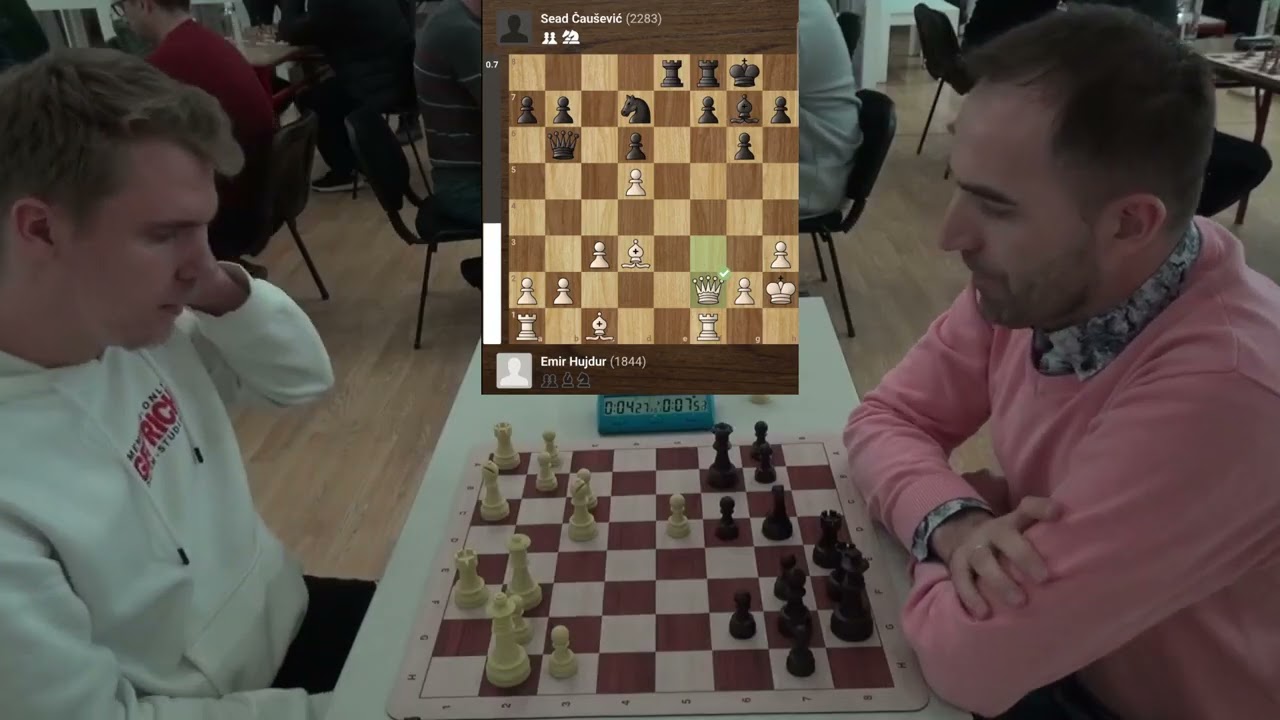 Emir Hujdur (1844) v.s. Sead Čaušević (2283) 0:1