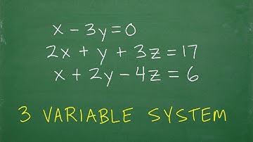 3 variable linear system – let’s solve it!