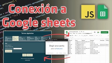 Conectar una aplicación web con Google sheets TUTORIAL PASO A PASO
