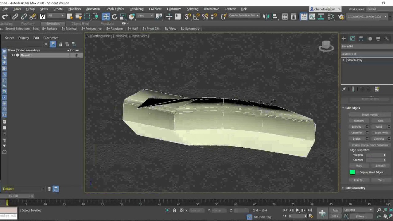 2019FUM ShuenChenWong 3ds Max Tutorial Create Shape from Plane - YouTube