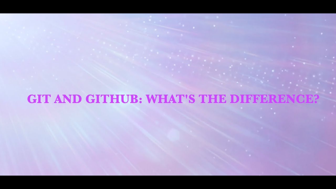 The difference between GIT and GitHub - YouTube
