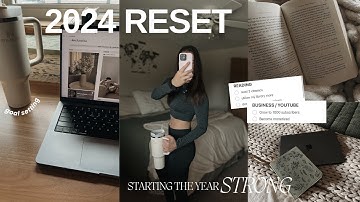 2024 reset vlog ✨💻 setting goals for new year, reading plans + notion tour