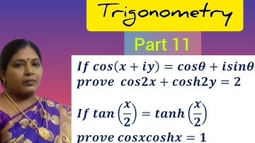 TRIGONOMETRY/HYPERPBOIC FUNCTION/EXAMPLE 6&7/BSC MATHEMATICS/KS UG MATHS