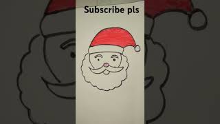 How to draw santa face drawing #trending #trendingshorts #viralvideo #viralshort #reel #art#drawing