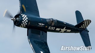 F4U Corsair Flybys  Thunder Over Michigan 2023