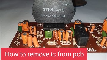 How to remove ic from pcb | Tamil with English subtitle