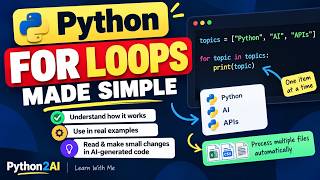 Python For Loops Explained Simply | Python for Beginners
