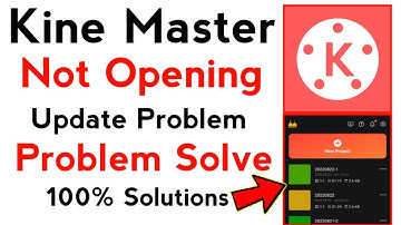 how to solve kinemaster not opening problem || kinemaster not open problem 2022