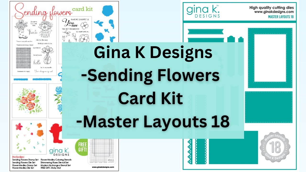 Sending Flowers Card Kit and Master Layouts 18 Walkthrough | Gina K ...