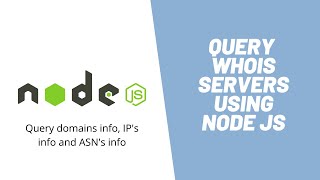 Learn how to create WHOIS query app using Node JS ( domains, ips and asn ) screenshot 1