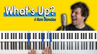 How To Play Whats Up by 4 Non Blondes [Piano Tutorial/Chords for Singing]