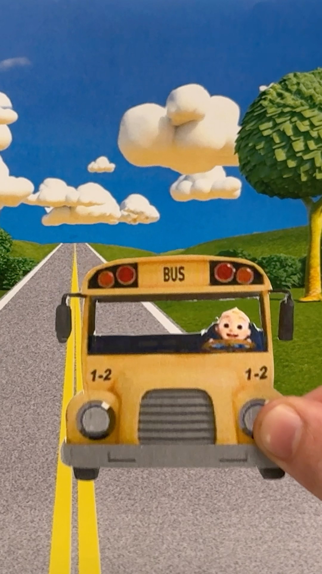 DIY the Wheels on the Bus! Easy Cardboard Paper Story Craft for Kids! #cocomelon #shorts