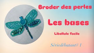 Broderie perlée débutant : apprends toutes les bases avec cette libellule ☀️🪡💎