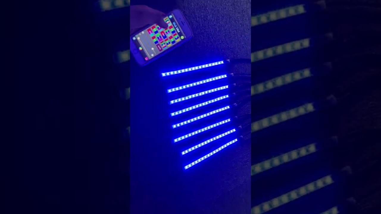 JHB Lighting 1FT(30CM) Bluetooth Chasing Flow LED Strips Lights for Motorcycle Sandtoys Cars trucks