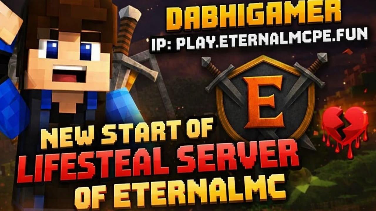 ETERNAL MC: DAY - 2 | Lifesteal Minecraft Server 24/7 Online ! Anyone ...