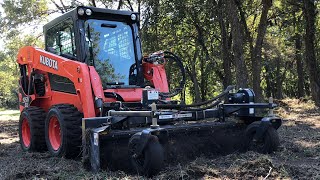 The Perfect Food Plot Tool?  Kubota SSV65 and Harley Rake