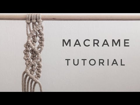 Makramé minta kezdőknek | Macrame lacy waves |Tutorial video for beginners