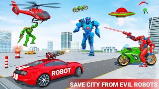 Helicopter Robot Car Game 3D Game Hippo Studio Gameplay screenshot 4