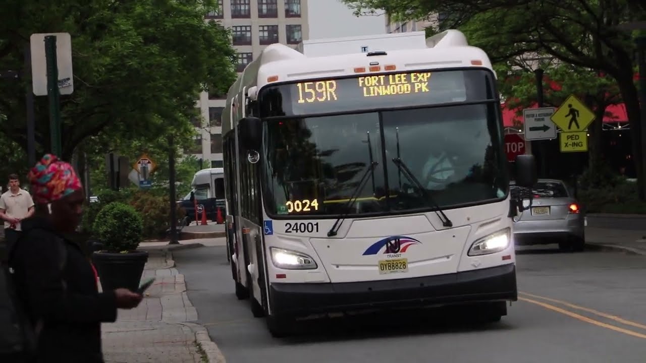 New Jersey Transit: 2024 New Flyer XD60 #24001 on the 159R at New Jersey Transit: 2024 New Flyer XD60 #24001 on the 159R at