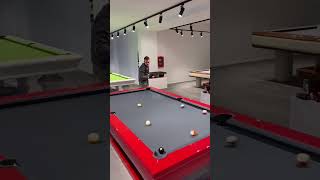 Luxury red pool table trickshot for 100k subscribers! 🙏 #100k #billiards #pooltrickshot #red