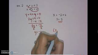 Solving Systems by Substitution notes