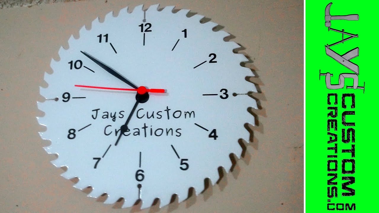 Saw Blade Clock | Jays Custom Creations